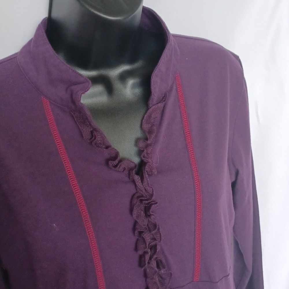 Keawa tunic, embroidered, size M, purple & pink - Picture 2 of 8